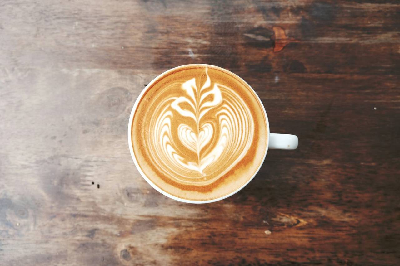 A latte from above