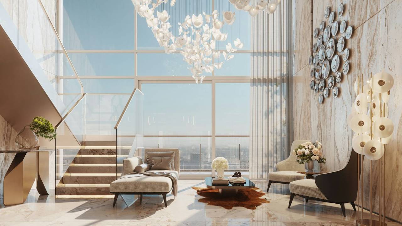 Penthouse with a wraparound terrace