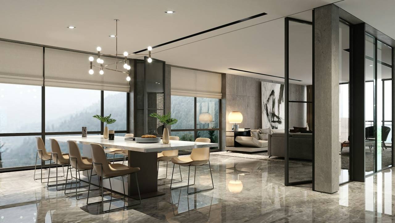 Loft with Burj Khalifa views